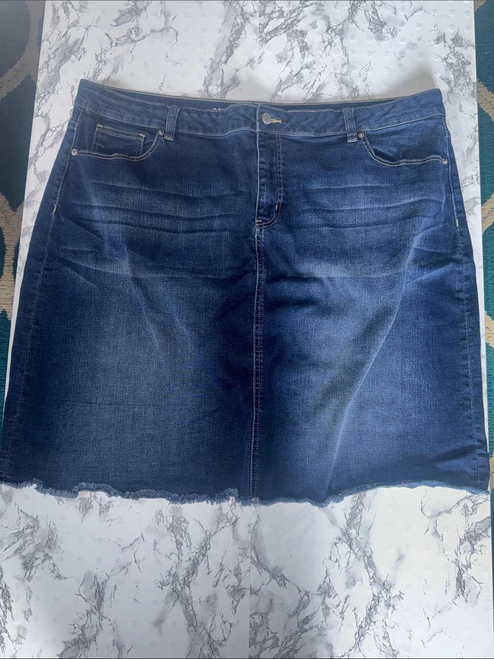 Westport Denim Skirt Dark Wash Size 20W